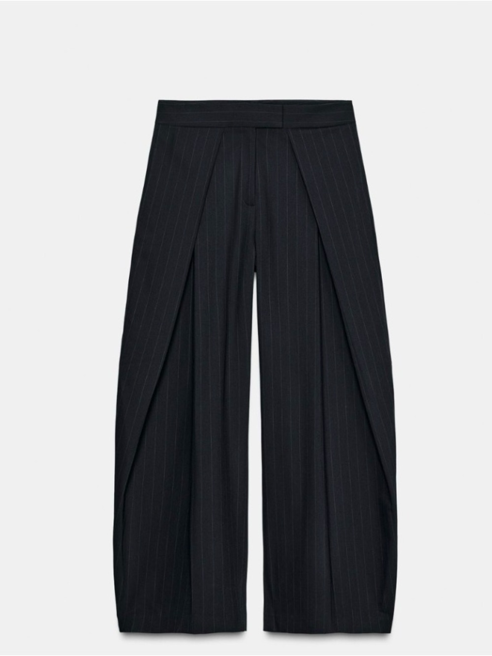 Zara ZW High-Waist Pinstripe Wide-Leg Pants S
